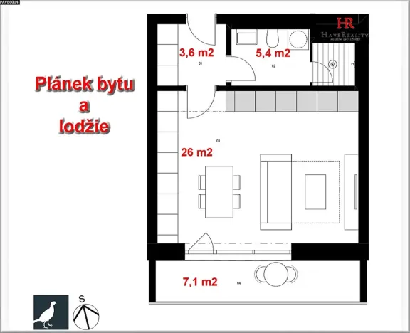 Pronájem bytu 1+kk, Benešov, Suchánkova, 37 m2