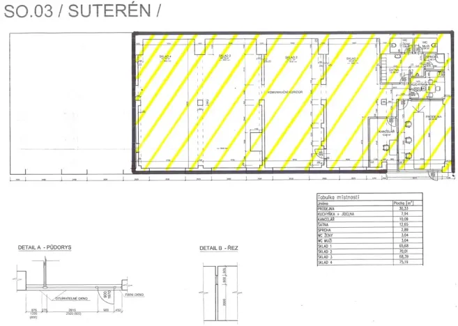 Pronájem skladu, Písek, Vrcovická, 349 m2