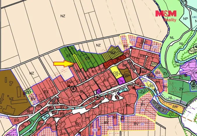 Prodej zahrady, Chlístovice, 1361 m2