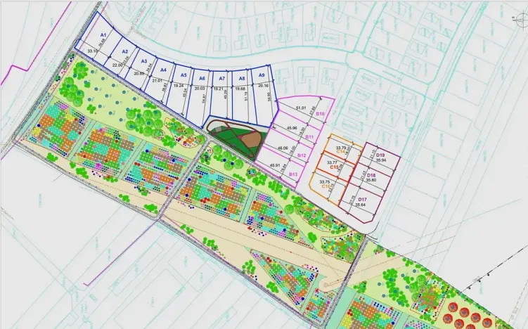 Prodej pozemku pro bydlení, Hrušovany u Brna, Pod Střediskem, 611 m2