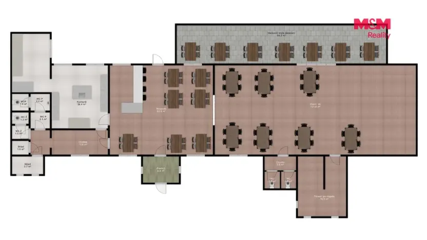 Prodej restaurace, Studená, Tyršova, 879 m2