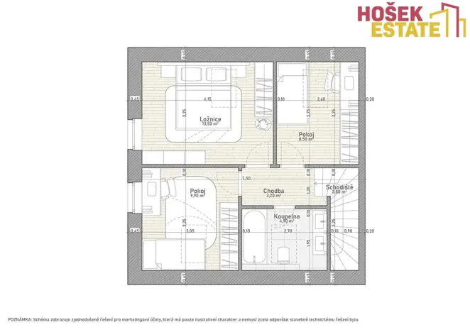 Prodej bytu 4+kk, Chvatěruby, 87 m2