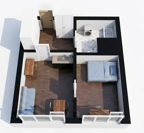 Prodej bytu 1+1, Praha - Krč, Hurbanova, 39 m2