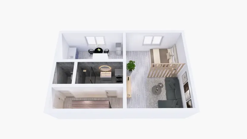 Pronájem bytu 1+1, Šumperk, 8. května, 40 m2