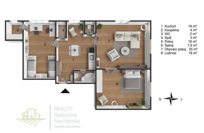 Prodej bytu 3+1, Mělník, Pražská, 98 m2