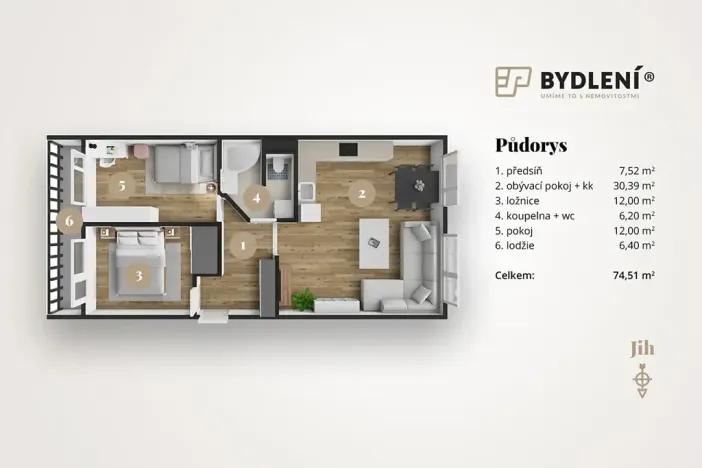 Prodej bytu 3+kk, Teplice, Javorová, 68 m2