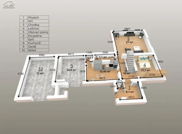 Prodej rodinného domu, Libodřice, 232 m2