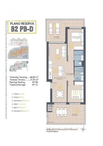 Prodej bytu 3+kk, Los Alcazares, Murcia, Španělsko, 85 m2