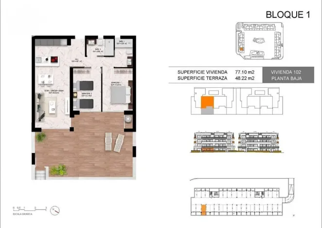 Prodej bytu 3+kk, Torrevieja, Alicante, Španělsko, 81 m2