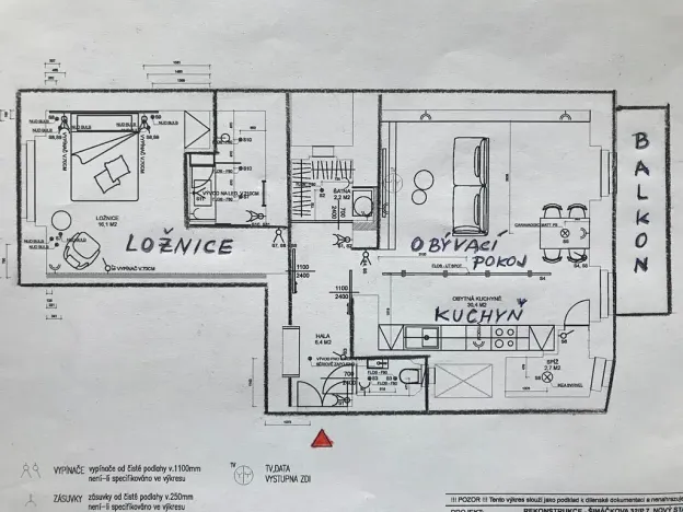 Pronájem bytu 2+kk, Praha - Holešovice, Šimáčkova, 74 m2