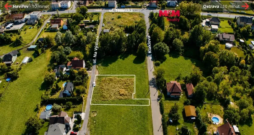 Prodej pozemku pro bydlení, Ostrava - Bartovice, 1159 m2