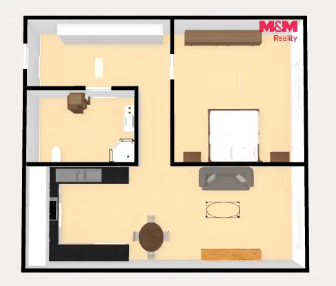 Prodej bytu 2+kk, Slaný, Na Dolíkách, 42 m2