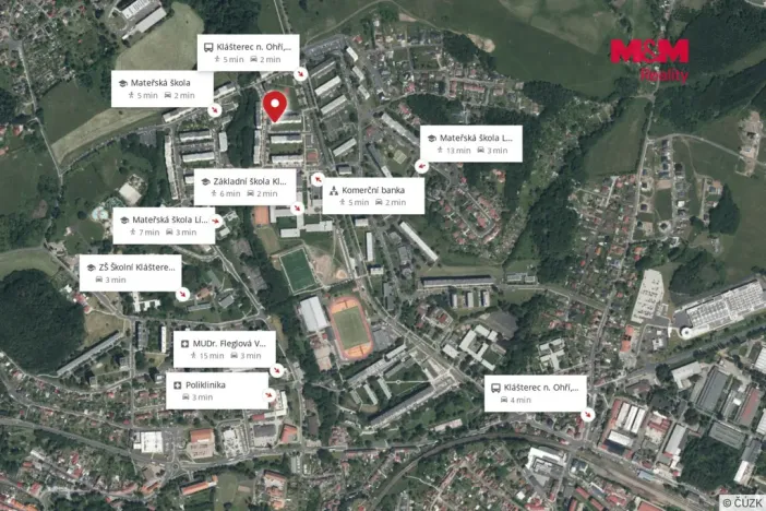 Prodej bytu 4+1, Klášterec nad Ohří - Miřetice u Klášterce nad Ohří, Ječná, 78 m2