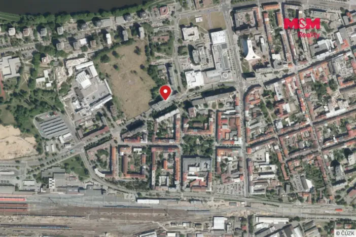 Pronájem bytu 1+kk, Pardubice - Zelené Předměstí, Palackého třída, 37 m2