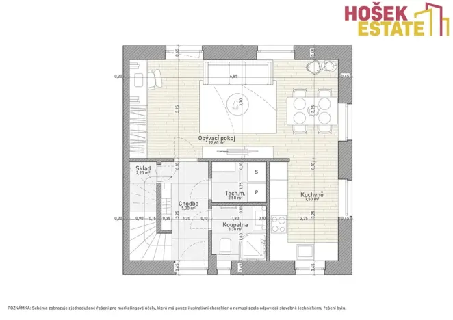 Prodej bytu 4+kk, Chvatěruby, 87 m2