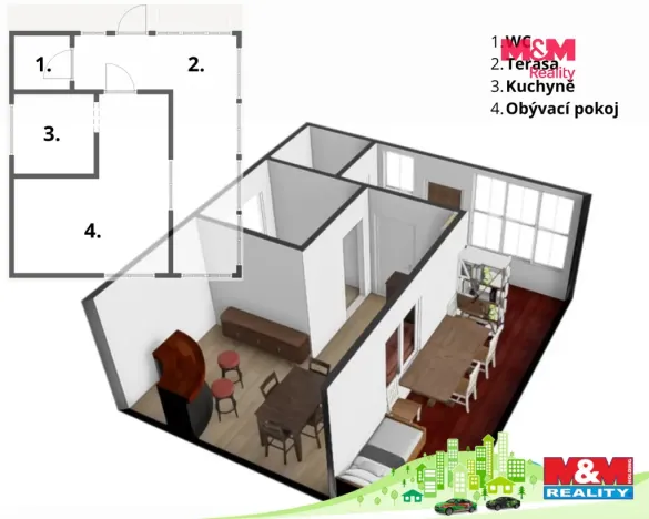 Prodej chaty, Kadaň - Tušimice, 148 m2