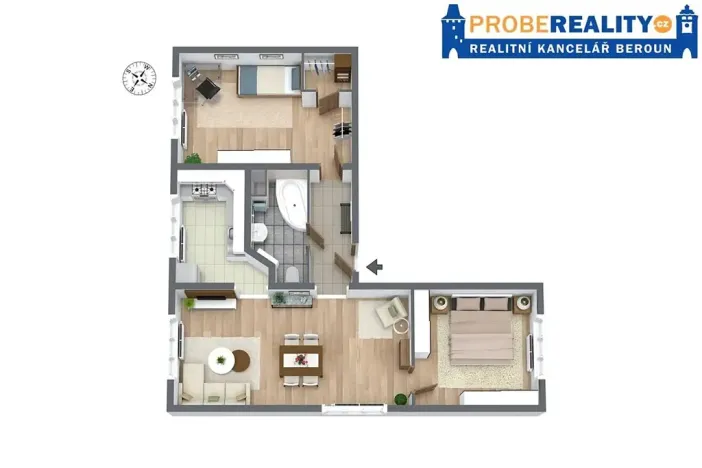 Prodej bytu 3+1, Beroun, Košťálkova, 71 m2