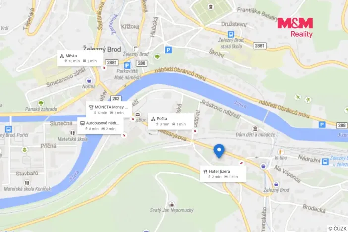 Pronájem obchodního prostoru, Železný Brod, Masarykova, 33 m2