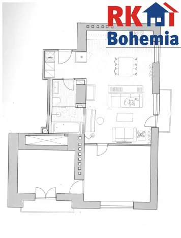 Pronájem bytu 3+kk, Praha - Vršovice, Jakutská, 67 m2