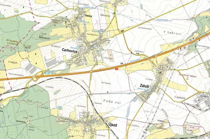 Prodej louky, Cerhovice, 2250 m2