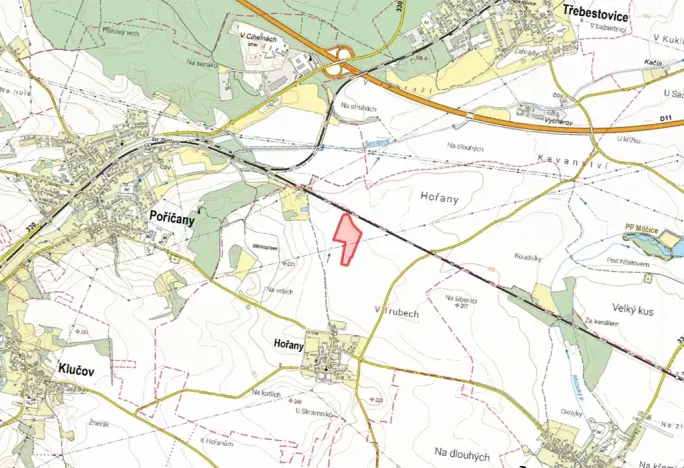 Prodej pole, Hořany, 45643 m2
