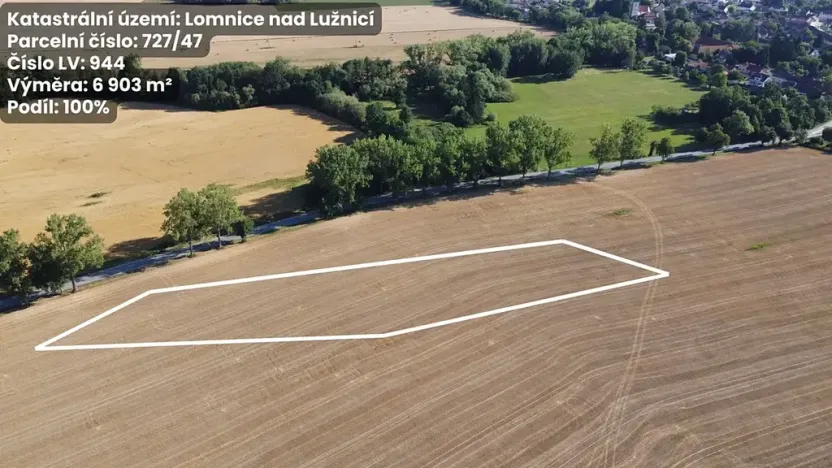 Prodej pole, Lomnice nad Lužnicí, 6903 m2