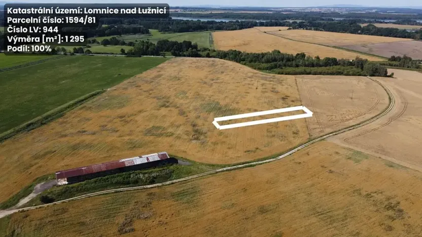 Prodej pole, Lomnice nad Lužnicí, 1295 m2