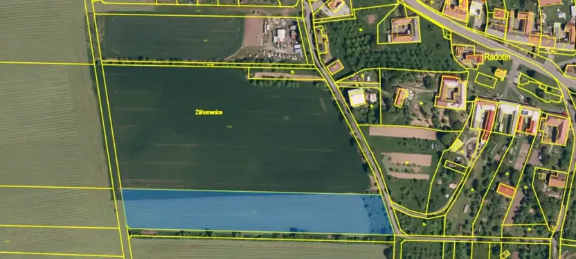 Prodej pole, Radotín, 10220 m2