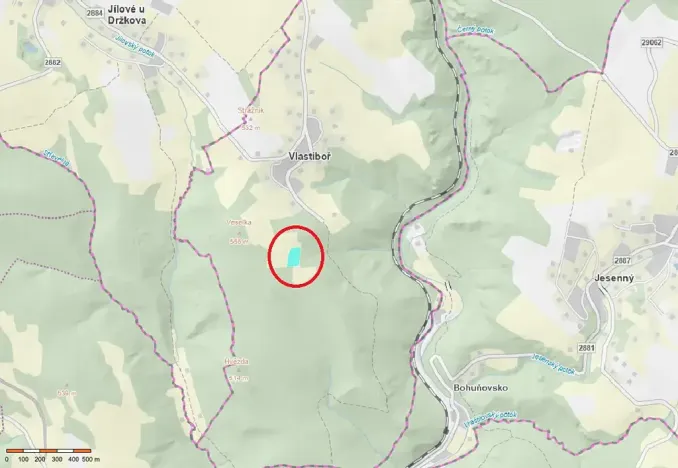 Prodej podílu louky, Vlastiboř, 3222 m2