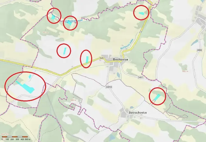 Prodej pole, Bochovice, 54066 m2