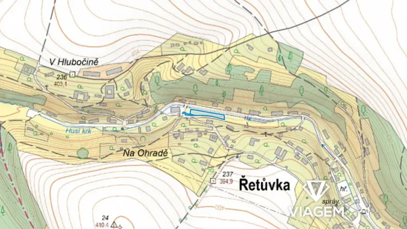 Prodej podílu pole, Řetůvka, 533 m2
