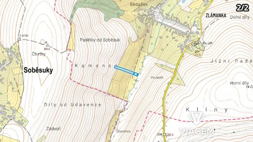 Prodej podílu pole, Kroměříž, 613 m2