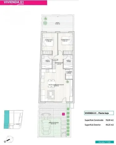 Prodej rodinného domu, San Pedro del Pinatar, Murcia, Španělsko, 78 m2