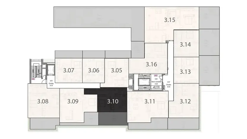 Prodej bytu 2+kk, Luhačovice, Zatloukalova, 53 m2