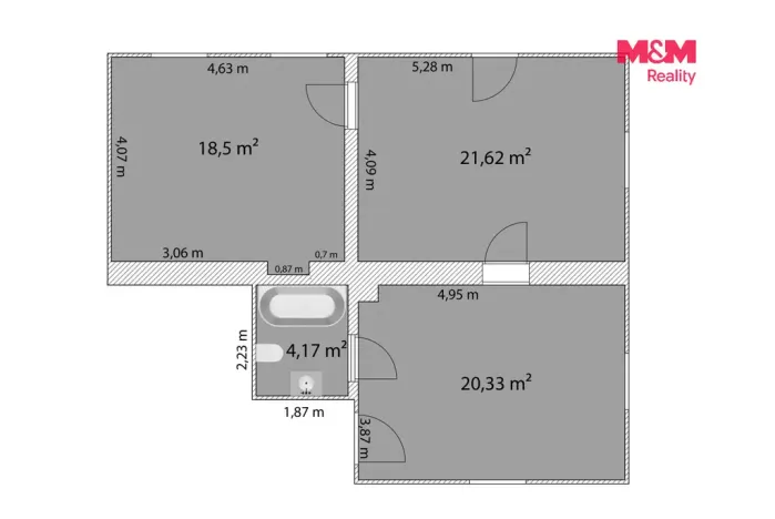 Prodej bytu 3+kk, Libčice nad Vltavou, Letecká, 68 m2