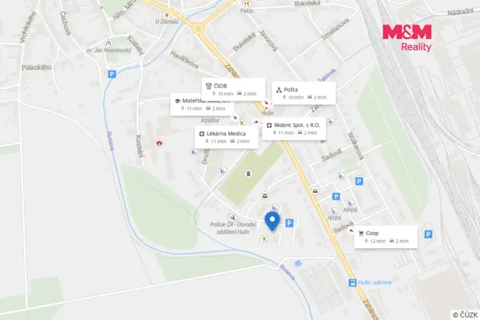 Pronájem bytu 1+1, Hulín, Družba, 27 m2