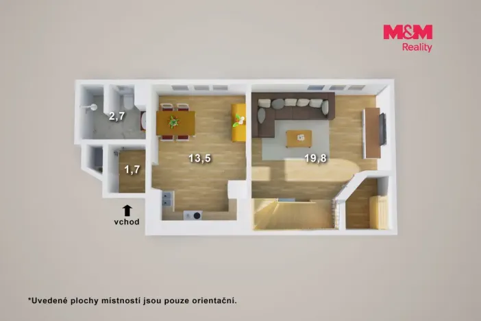 Prodej bytu 3+1, Teplice - Trnovany, Fügnerova, 76 m2