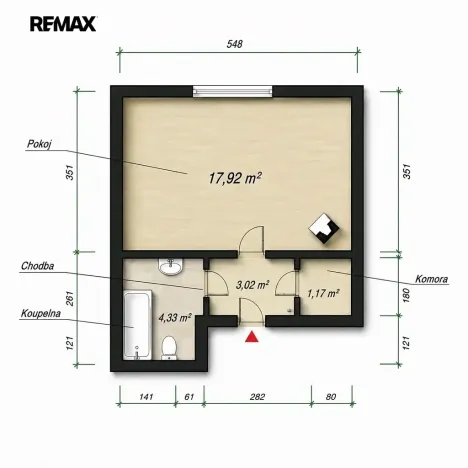 Prodej bytu 1+kk, Kralovice, Na Palcátech, 26 m2