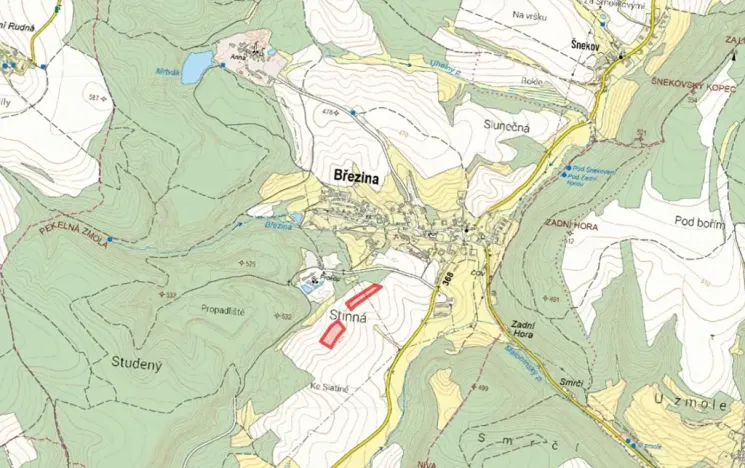 Prodej pole, Březina, 19989 m2