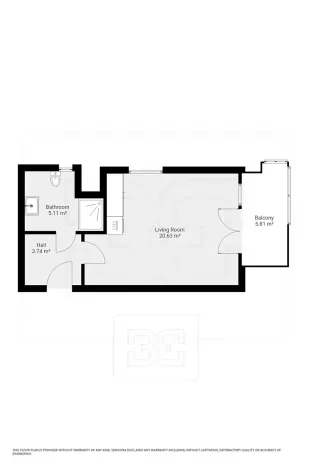 Pronájem bytu 1+kk, Praha - Vysočany, Poděbradská, 32 m2