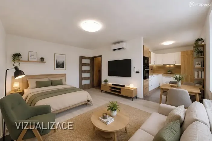 Prodej bytu 1+kk, Brno, Křídlovická, 35 m2