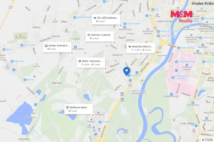 Prodej bytu 3+1, Hradec Králové - Pražské Předměstí, Medkova, 61 m2