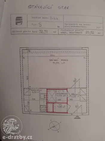Prodej bytu 1+kk, Praha - Chodov, Augustinova, 33 m2