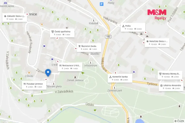 Prodej rodinného domu, Jemnice, Zámecká, 80 m2
