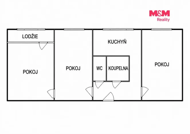 Prodej bytu 3+1, Orlová - Lutyně, Topolová, 69 m2