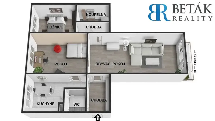 Prodej bytu 3+1, Přerov - Přerov I-Město, tř. 17. listopadu, 78 m2