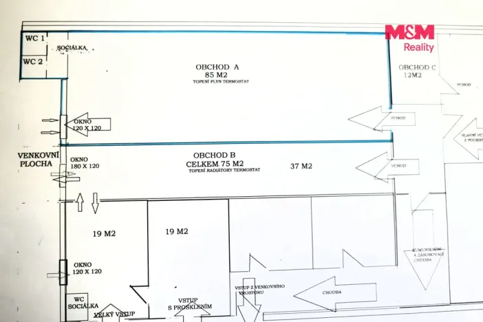 Pronájem obchodního prostoru, Beroun - Beroun-Město, Plzeňská, 85 m2