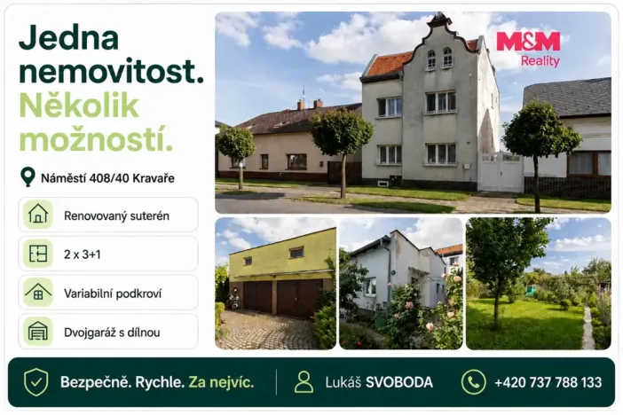 Prodej činžovního domu, Kravaře, 180 m2
