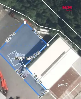 Pronájem výrobních prostor, Dubno, 594 m2