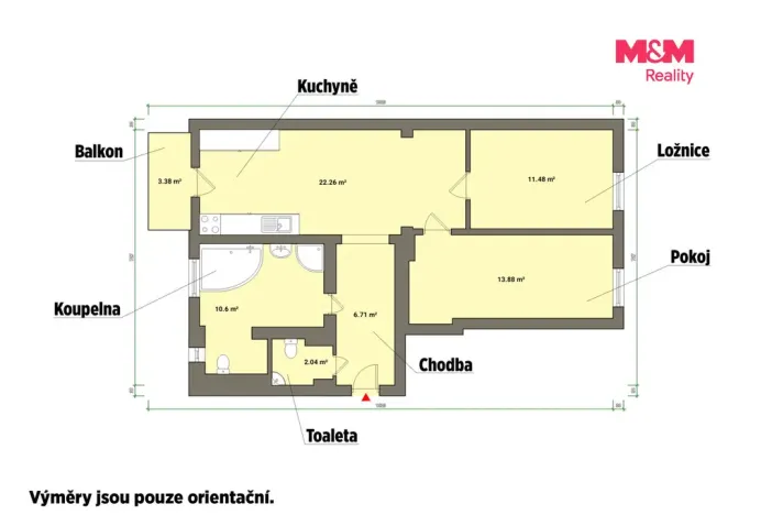 Pronájem bytu 3+kk, Františkovy Lázně, Anglická, 67 m2